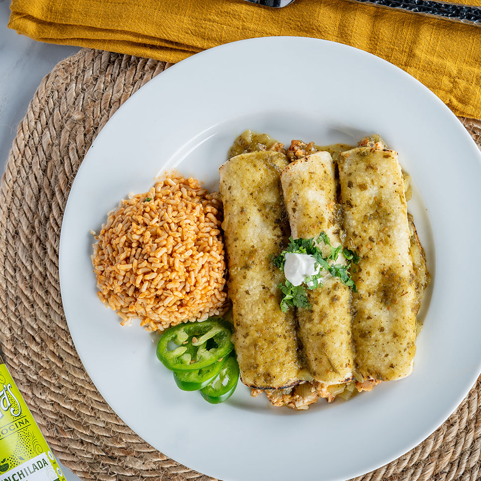 Green Chicken Enchiladas